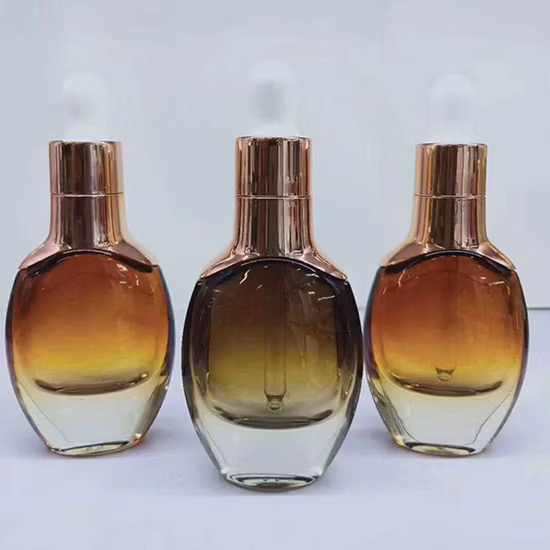 Free Sample Mini Glass Essential Oil Bottle for Cosmetic with Dropper Cap