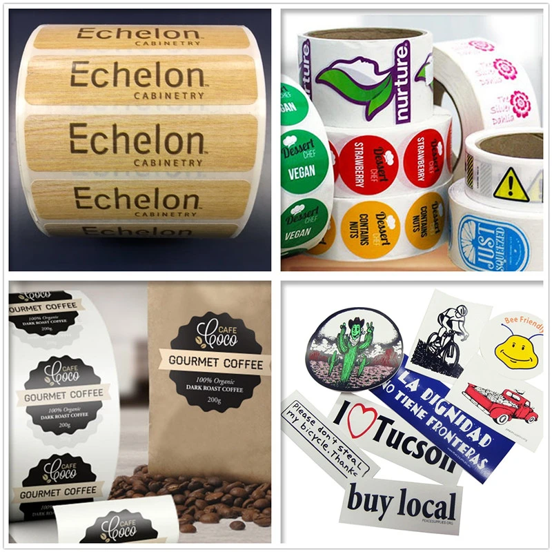 Custom High Quality Paper/PVC/Vinyl/Plastic/Hologram Gloss Glass Bottle Printing Sticker Adhesives Labels