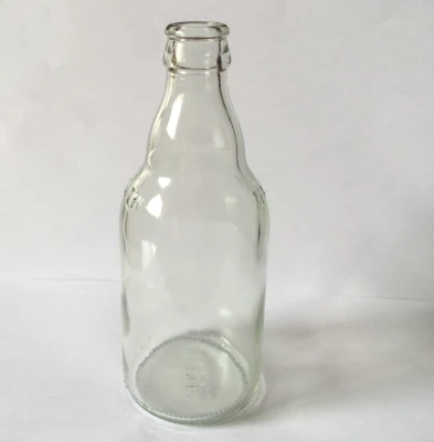 Frasco de vidro de sílex de 340 ml para bebidas, cosméticos, recipientes de vidro para alimentos